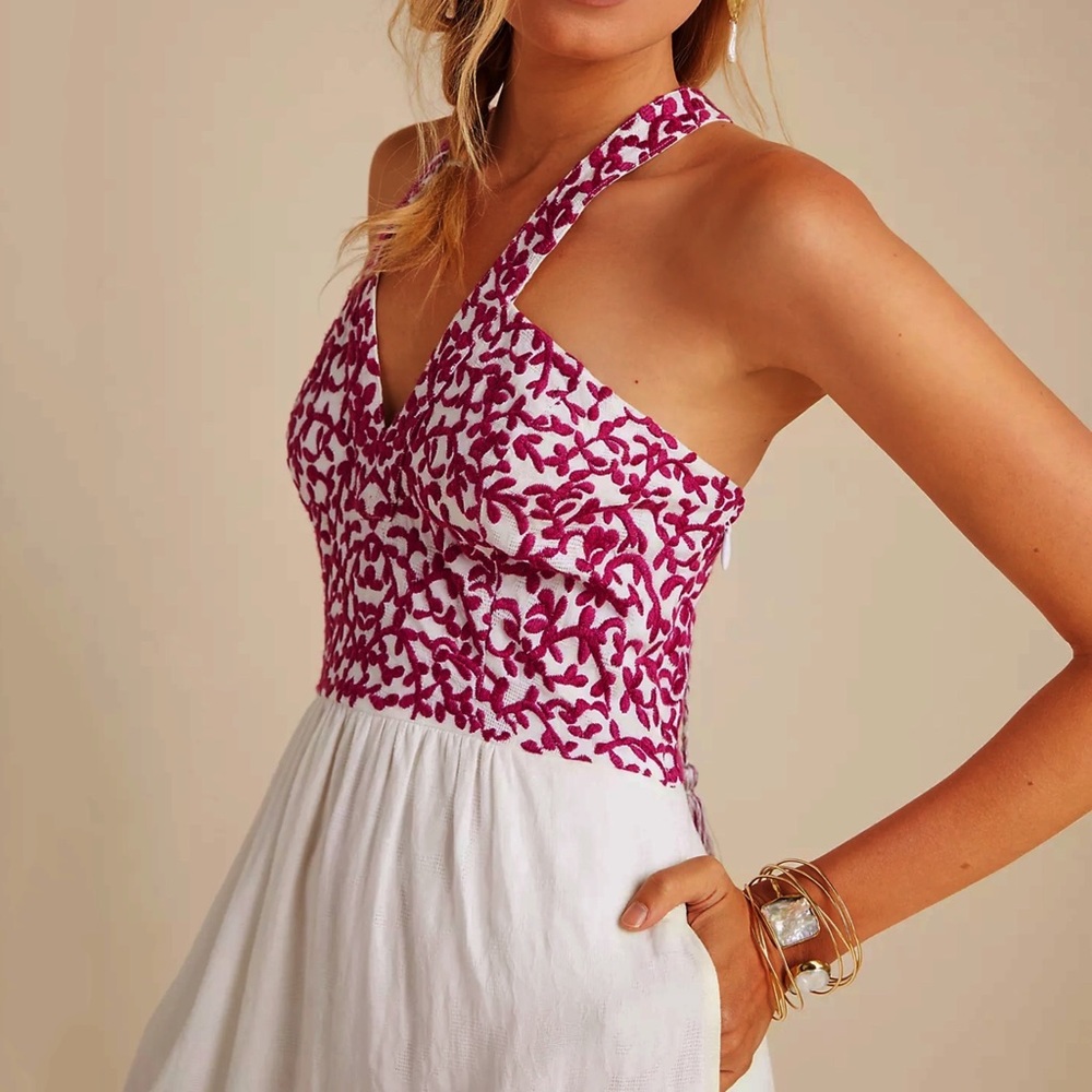 Anthropologie Manuela Embroidered Maxi Dress - Picture 16 of 16